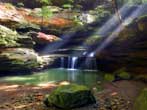 Sun Light on peaceful stream